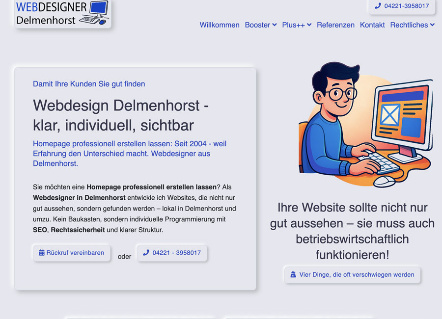 homepage webdesign KRquadrat